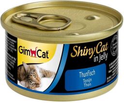 Вологий корм для кішок GimCat Shiny Cat 70 г х 12 шт (тунець) (SZG-413082 /413280) від виробника GimCat