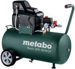 Компресор повітряний Metabo Basic 250-50 W OF безолійний, 1500Вт, 50л, 120л/хв, 8бар