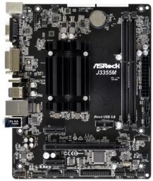 Материнская плата ASRock J3355M CPU Celeron J3355 (2.5 GHz) DC 2xDDR3 HDMI D-Sub mATX от производителя ASRock