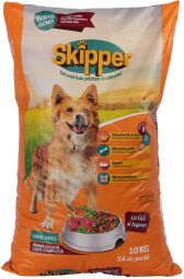 Корм Skipper сухой с говядиной и овощами для взрослых собак 10 кг (5948308003499) от производителя Skipper