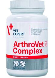 Вітаміни VetExpert ArthroVet HA Complex Small breed & cats для зміцнення суглобів у собак малих порід та котів 60 табл