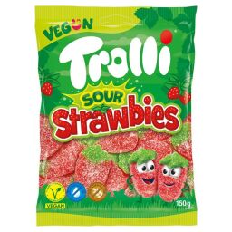 Жувальні цукерки Trolli Saure Strawbies 150g