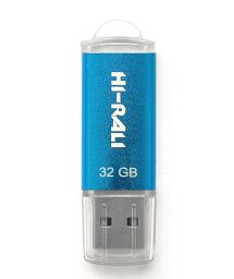 Флеш-накопичувач USB 32GB Hi-Rali Rocket Series Blue (HI-32GBVCBL)