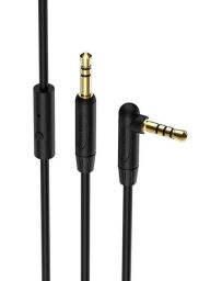 Аудіо-кабель Borofone BL5 3.5 мм - 3.5 мм (M/M), 1 м, кутовий, сірий (BL5G) від виробника Borofone