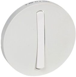 Лицевая панель slim выключателя 1-клавишного Белый Celiane Legrand (065001) от производителя Legrand