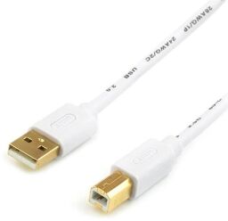 Кабель Atcom USB - USB Type-B V 2.0 (M/M), 0.8 м, білий (14370) від виробника Atcom