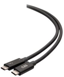 Кабель C2G USB-C Thunderbolt 4 0.5м 40Гбс Чорний (C2G28885) від виробника C2G