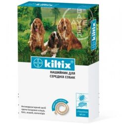 Нашийник Bayer Kiltix від бліх та кліщів для середніх собак 48 см