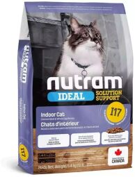 Сухой корм Nutram I17 Ideal SS Холистик, для взрослых кошек, проживающих в помещении, с курицей и целыми яйцами 5.4 кг I17_(5.4kg) от производителя Nutram