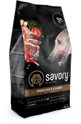Сухий корм Savory Fresh Duck & Rabbit для собак всіх порід зі свіжим м'ясом качки і кроликом 12 кг