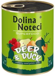 Dolina Noteci Superfood консерва для собак 800 г (олень и утка) DN800(619) от производителя Dolina Noteci