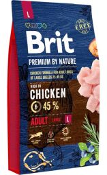 Сухий корм Brit Premium Dog Adult L для дорослих собак великих порід з мʼясом курки 8 кг - 8 (кг)