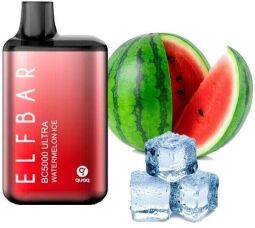 Elf Bar BC5000 Ultra Watermelon ice (Арбузный лед) 5% Одноразовый POD (23524) от производителя Elf Bar