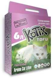 Соевый наполнитель Kotix Tofu с ароматом лаванды 6 л. (6972345440053) от производителя Kotix