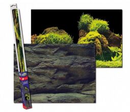 Фон для акваріума AQUA NOVA Скелі/Рослини XL (150x60 см)
