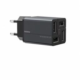 Мережевий зарядний пристрій Remax RP-U43 Wanfu (EU) (4USB 3.4А) Black (6972174153667)