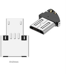Адаптер XoKo AC-055 USB - micro USB (F/M) Silver (XK-AC055-SL)