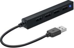 Концентратор USB2.0 SpeedLink Snappy Slim Black (SL-140000-BK) 4хUSB2.0 від виробника Speedlink