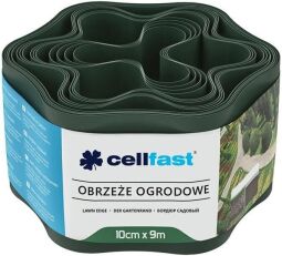 Лента газонная Cellfast, бордюрная, волнистая, 10смх9м, темно-зеленый (30-021H) от производителя Cellfast