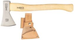 Сокира універсальна Neo Tools Bushcraft, рукоятка дерев'яна з ясеню, шкіряний чохол, 34.5см, 400г (63-119) від виробника Neo Tools