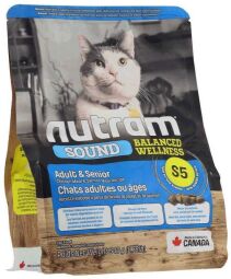 Корм Nutram S5 Sound Balanced Wellness Natural Adult & Senior Cat сухий для дорослих та літніх котів 0.34 кг