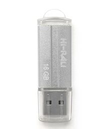 Флеш-накопичувач USB 16GB Hi-Rali Corsair Series Silver (HI-16GBCORSL) від виробника Hi-Rali