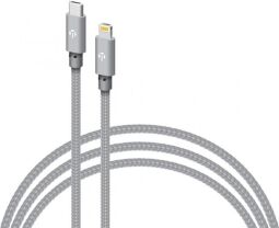 Кабель Intaleo CBGNYTL1 USB Type-C - Lightning (M/M), 30W, 1 м, Grey (1283126559587)