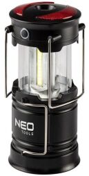Фонарь кемпинговый на батарейках Neo Tools, ААх3, 200лм, 3Вт, 3 функции освещения, 3 магнита в подставке, красный сигнальный свет (99-030) от производителя Neo Tools