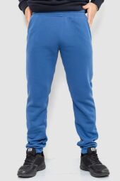 Спорт чоловічі штани на флісі однотонні AGER, колір джинс, 190R236