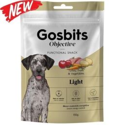 Ласощі для собак Gosbits Objective Light 150 г. з індичкою (GB000495150) від виробника Gosbi