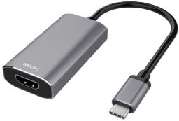 Адаптер 2E USB-C > HDMI 2.1, 0.21м, сірий (2E-W1409) від виробника 2E