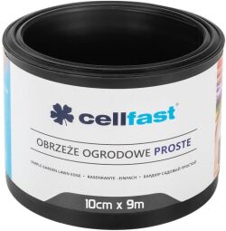 Лента газонная Cellfast, бордюрная, прямая, 10смх9м, черный (30-231H) от производителя Cellfast