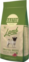 Сухой корм ARATON LAMB Junior All Breeds для молодых собак с ягненком и рисом 15 кг (4771317456380) от производителя ARATON