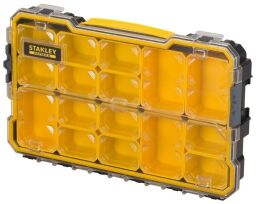 Органайзер Stanley FatMax Pro, 14 лотков, крышка стойкая к царапинам и ударам, совместимым с проф. линейкой, 44.6x26.7x7.4см, IP53 (FMST1-75779) от производителя Stanley