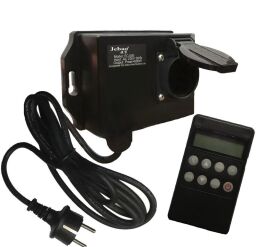 Контролер Jebao FC-600 з пультом управління та регулятором для садового та ставкового електроустаткування.