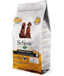 Корм Schesir Dog Medium Adult Chicken сухий із куркою для собак середніх порід 12 кг