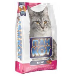 Сухий корм для котів із вмістом риби, яловичини, курки "Пан Кіт" мікс 10кг (104943) від виробника Пан Кот
