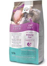 Сухой корм для взрослых кошек Marpet Greenfish диетическое питание 1.5 кг (HFGA30/015) от производителя Marpet