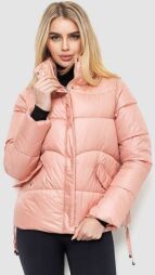 Куртка жіноча демісезонна однотонна AGER, колір світло-рожевий, 235R2035