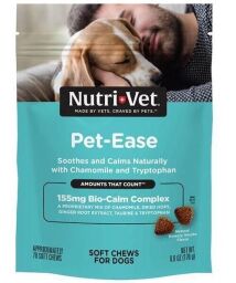 Nutri-Vet Pet-Ease Soft Chews НУТРИ-ВЕТ АНТИСТРЕСС успокаивающее средство для собак, мягкие жевательные (SP90974) от производителя Nutri-Vet
