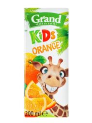 Напій соковмісний т/пак GRAND Kids 200ml апельсиновий