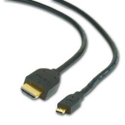 Кабель Cablexpert HDMI - micro-HDMI V 2.0 (M/M), 1.8 м, черный (CC-HDMID-6) пакет от производителя Cablexpert