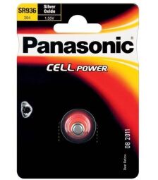 Батарейка Panasonic срібло-цинкова SR936(394, V394, D394) блістер, 1 шт. (SR-936EL/1B) від виробника Panasonic