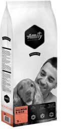 Корм Amity Salmon & Rice сухий гіпоалергенний з лососем для дорослих собак 3 кг (8436538941119) від виробника Amity