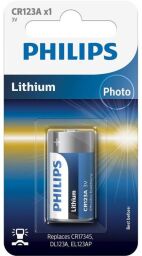 Батарейка Philips   літієва CR123A  блістер, 1 шт