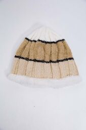 Дитяча шапка AGER, бежевого кольору, з вовни, 167R7777