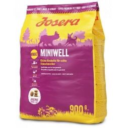 Корм Josera MiniWell сухий з птахом для собак малих порід 0.9 кг (4032254745167) від виробника Josera