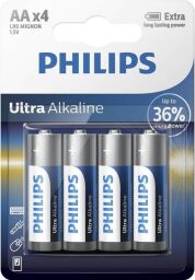 Батарейка Philips Ultra Alkaline щелочная AA блистер, 4 шт (LR6E4B/10) от производителя Philips