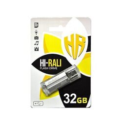 Флеш-накопичувач USB 32GB Hi-Rali Corsair Series Silver (HI-32GBCORSL)