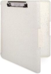 Папка-кейс Dexas Slimcase-2 A4 32x24 білий з блискітками (3517-22GD)